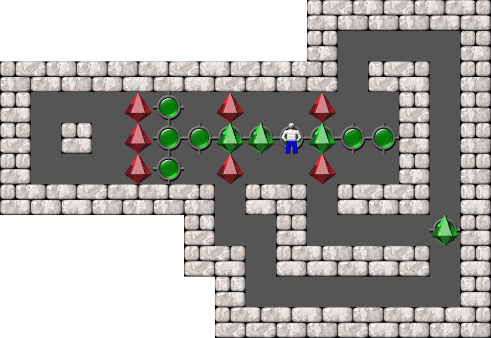 Sokoban Sasquatch 07 Arranged level 6